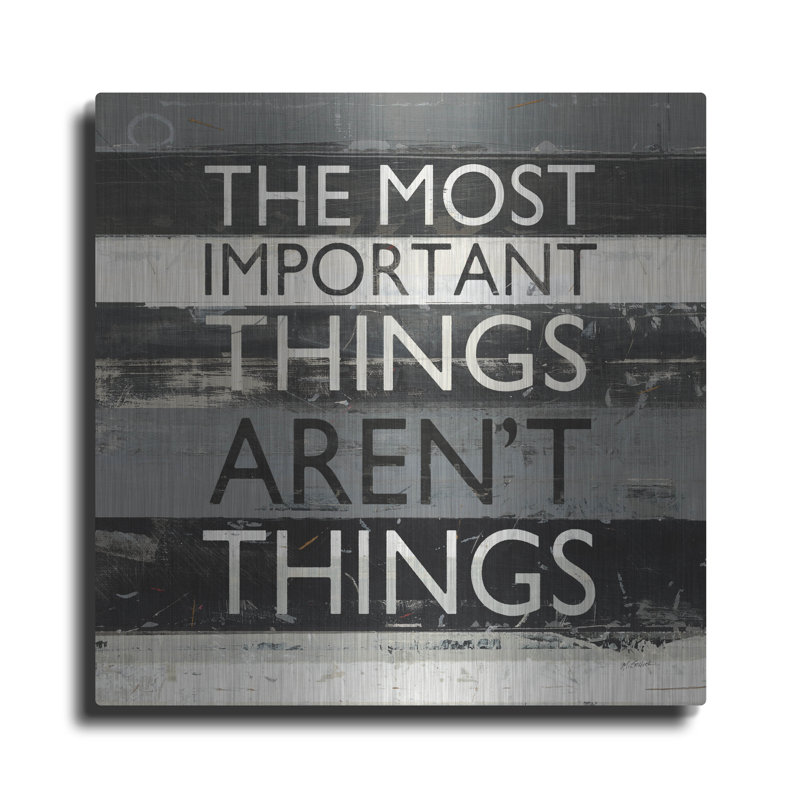 Luxe Metal Art 'Zephyr Quote 2' by Mike Schick Metal Wall Art